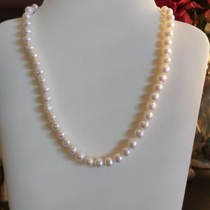Genuine White Freshwater Pearl Necklace